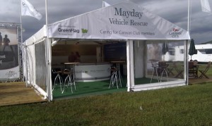 6m x 9m marquee trade stand